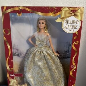 Barbie Holiday 2025 Doll in Gold and Silver
